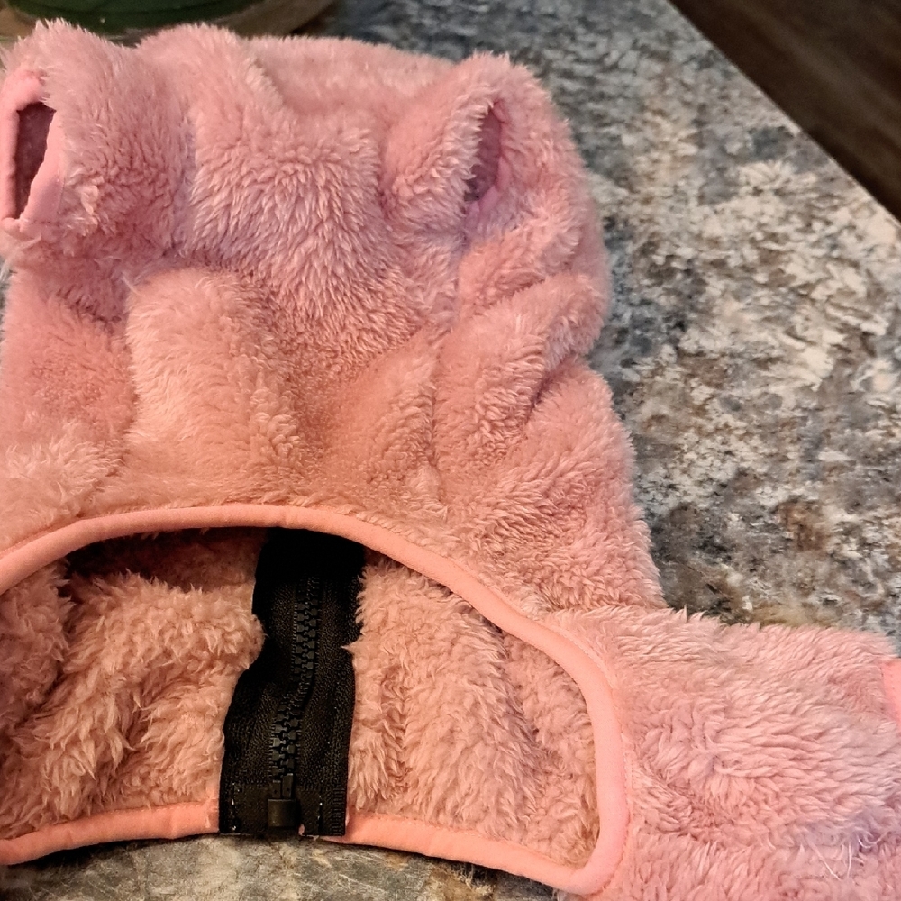 Nwt Pink Fleece Dog Jacket - Picture 3 of 5